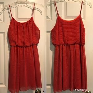 Cute light summer dress! Color is orange!